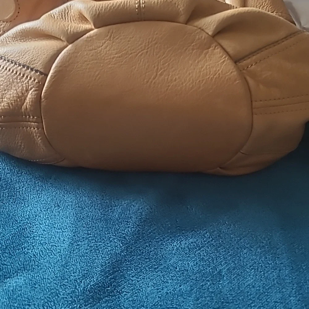 B Makowsky Pebbled Leather Hobo Shoulder Bag